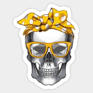 Skull Bandana 5 Sticker